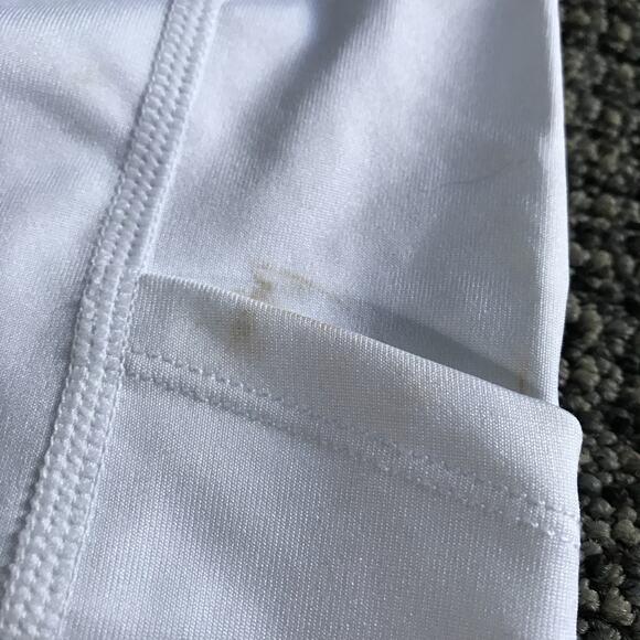 Chin Fun Mens XL White Compression Shorts NWT Weightlifting - Picture 3 of 7